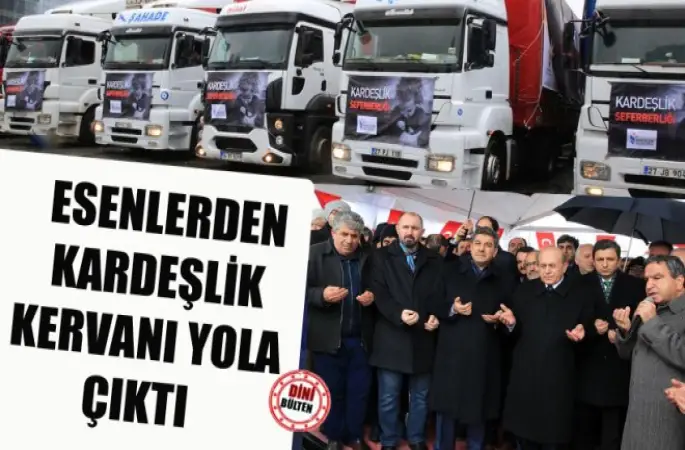 Esenlerden Kardeşlik Kervanı Yola Çıktı