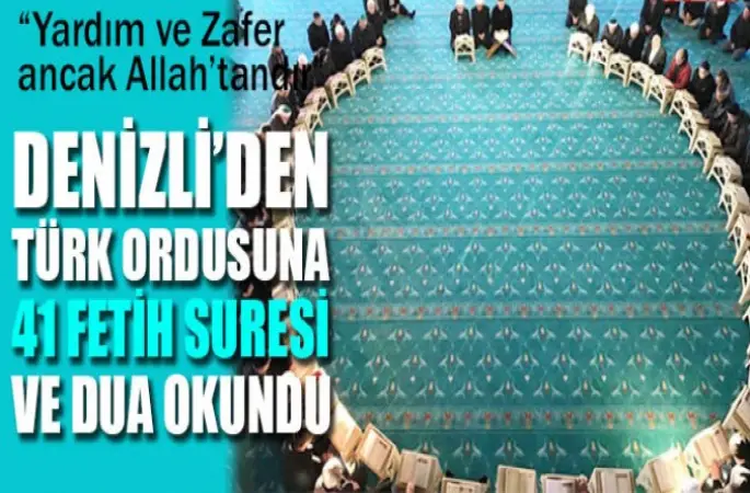 Hilal Cami’de Türk Ordusu için dualar edildi