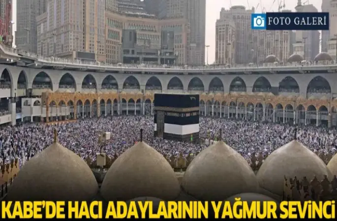 Kabe'de yağmur sevinci