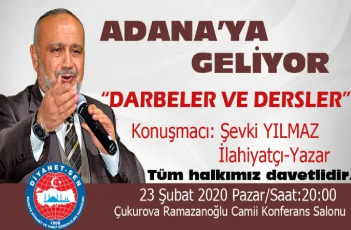 Şevki Yılmaz Adana'ya Geliyor.!