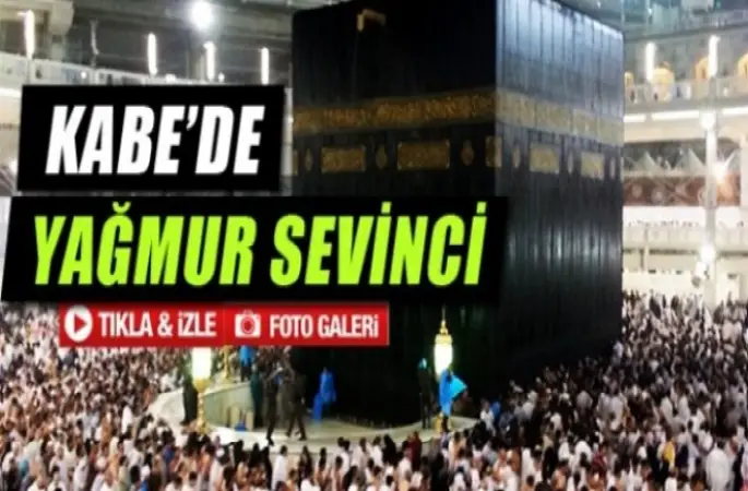 Kabe’de Yağmur Hacı Adaylarını Şaşırttı.