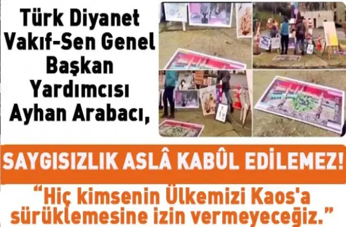 Başkan Yardımcısı Arabacı’dan, Kabe fotoğrafının yere serilmesine sert tepki