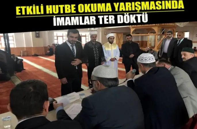 “Etkili Hutbe Okuma Yarışması” Düzenlendi
