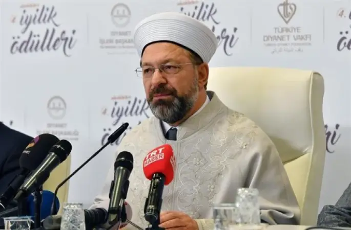 Diyanet İşleri Başkanı Erbaş ,Gazetecilerin Gündemle ilgili  soruları cevapladı.