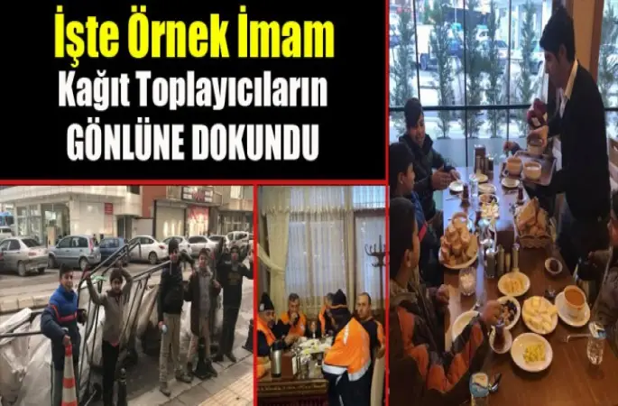 İmam  Çelebi, Kağıt Toplayıcılarına Kahvaltı verdi