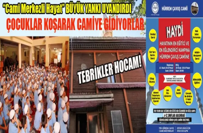 Çocuklar Koşarak Hürrem Çavuş Camine Gidiyorlar