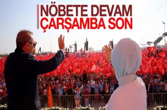 Demokrasi nöbetlerine devam!