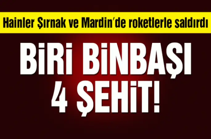 4 Güvenlik Görevlisi şehit oldu.