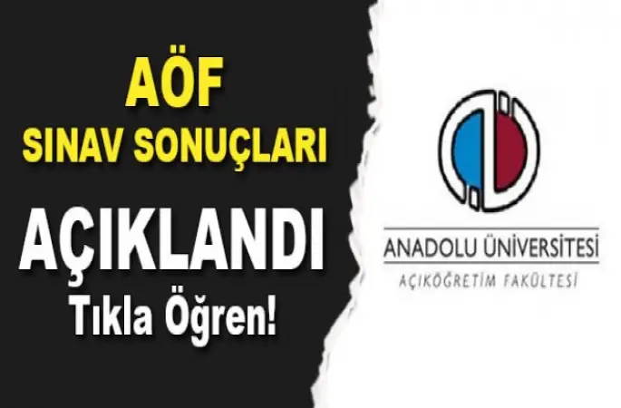 AÖF ara sınav sonuçları açıklandı