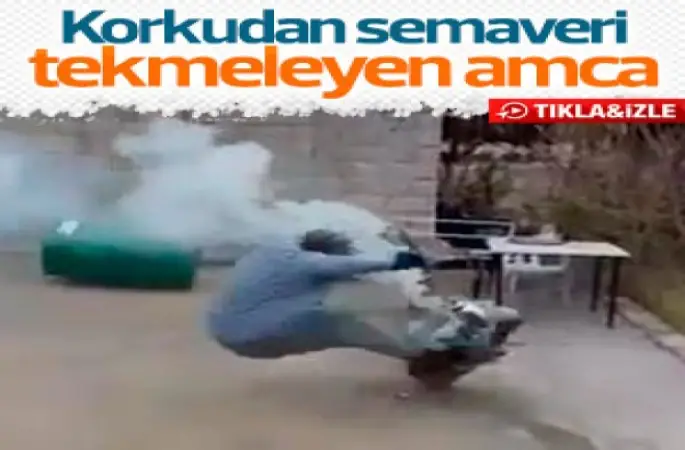 Korkudan semavere tekme attı