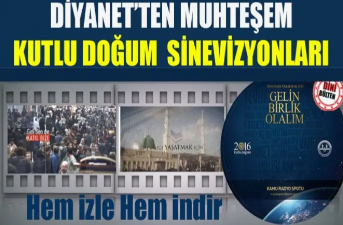 2016 Kutlu Doğum Haftası Sinevizyonu yayınlandı