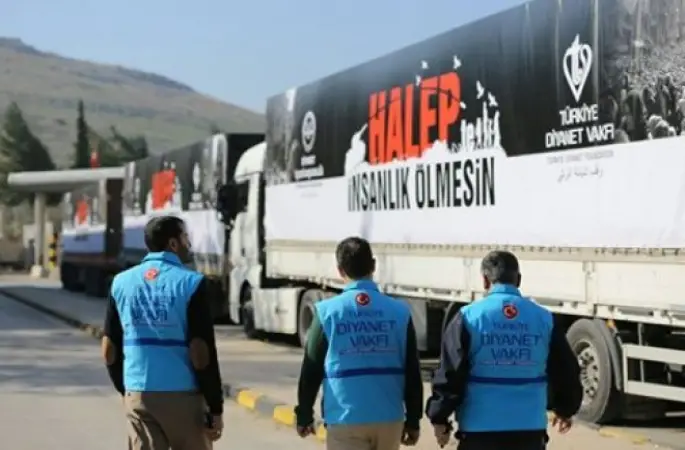 Türkiye Diyanet Vakfı'ndan Halep’e yardım eli