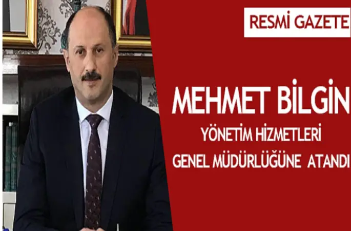Diyanet Yönetim Hizmetleri Genel Müdürü Mehmet Bilgin Oldu