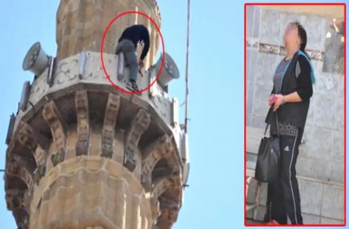 İntihar Etmek İçin Minareye Çıktı