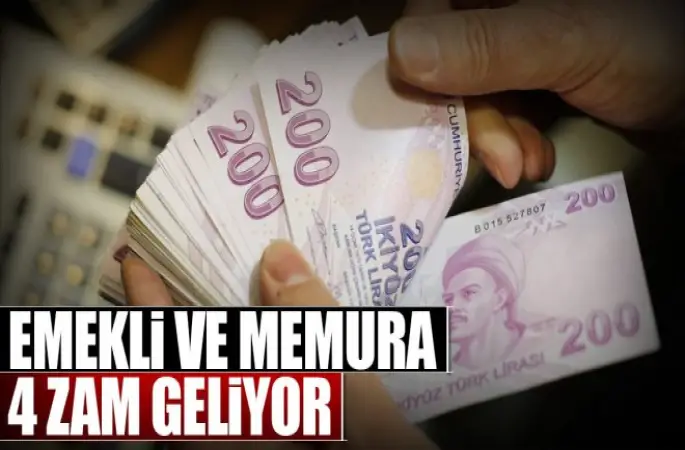 Memura ve Emekliye 4 zam geliyor