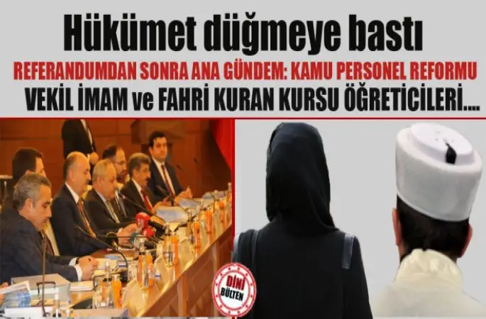 Vekil İmam ve Fahri Öğreticileride İlgilendiriyor...