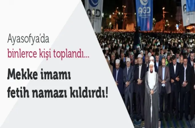 Anadolu Gençlik Derneği, Ayasofya Camisi'nde sabah namazı kıldı