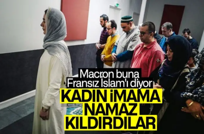 Fransa'da kadın imam, cuma namazı kıldırdı.Hutbe okudu