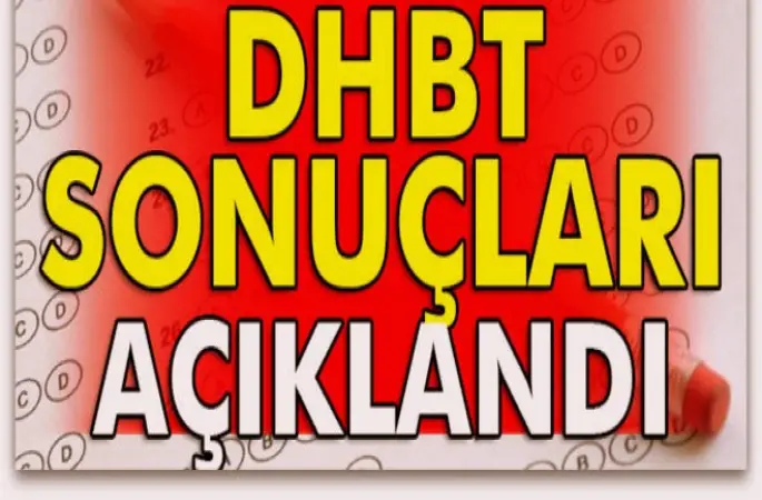 DHBT sınav sonuçları açıklandı