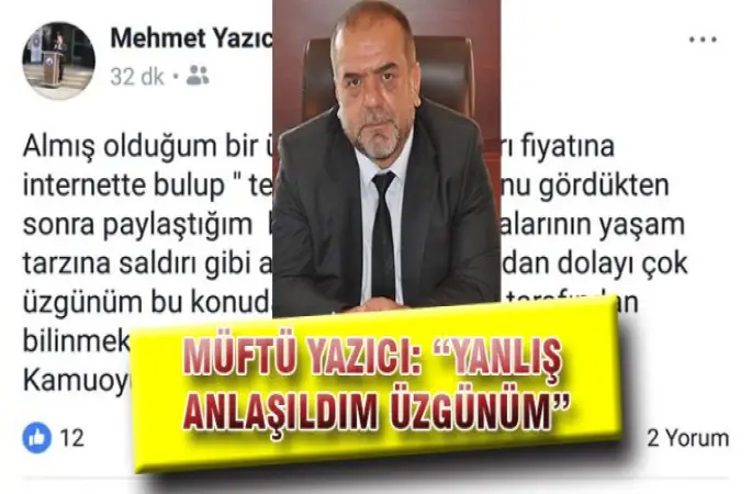 Müftü Yazıcı,Yanlış Anlaşıldım