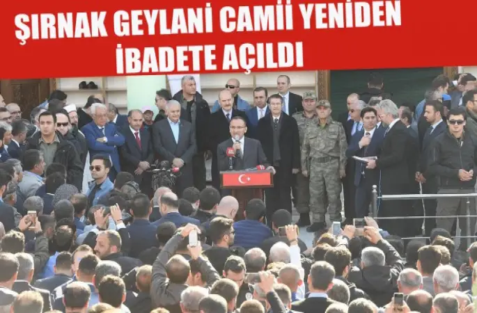 Şırnak Geylani Camii yeniden İbadete açıldı