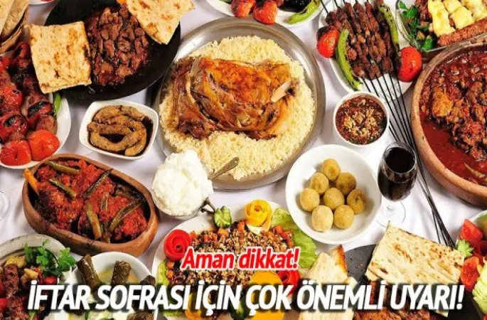 Sağlık Bakanlığından ,Ramazan'da beslenme uyarısı