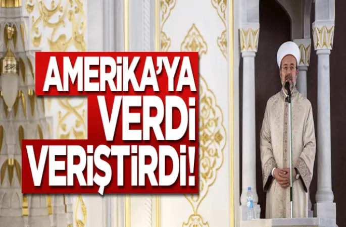 Görmez'den ABD'ye sert eleştiri