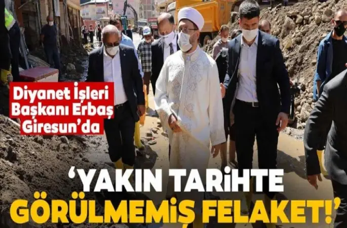 Diyanet İşleri Başkanı  Erbaş, Giresun'da