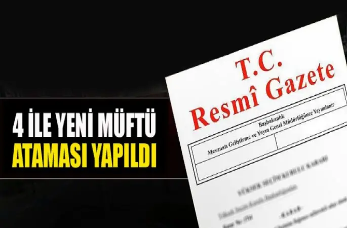 İl Müftü Atamaları Resmi Gazetede