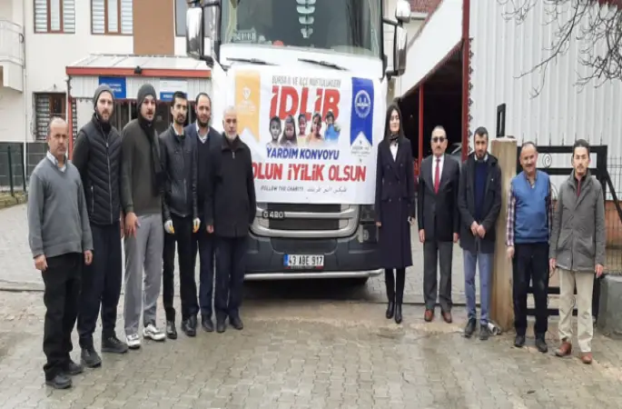 Keles 'den İdlib'e 1 TIR Dolusu İnsani Yardım