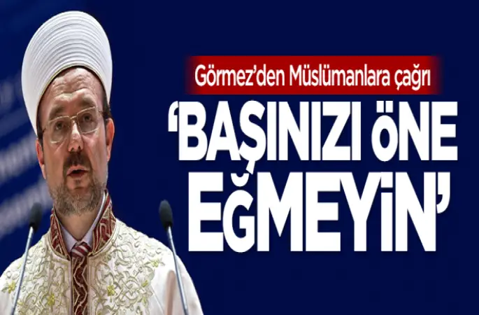 Görmez, ABD'de Türkçe, Arapça ve İngilizce hutbe verdi.