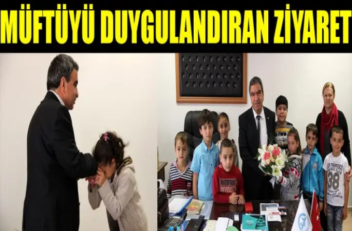 Miniklerden Müftü Şekerci’yi Duygulandıran Ziyaret