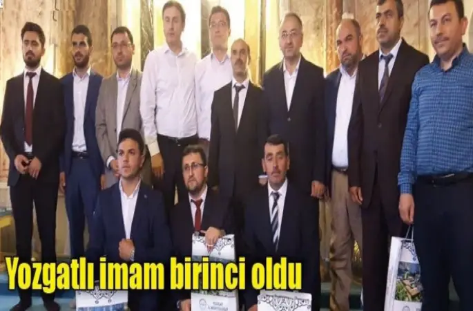 Yozgatlı imam  Resul Tekin birinci oldu