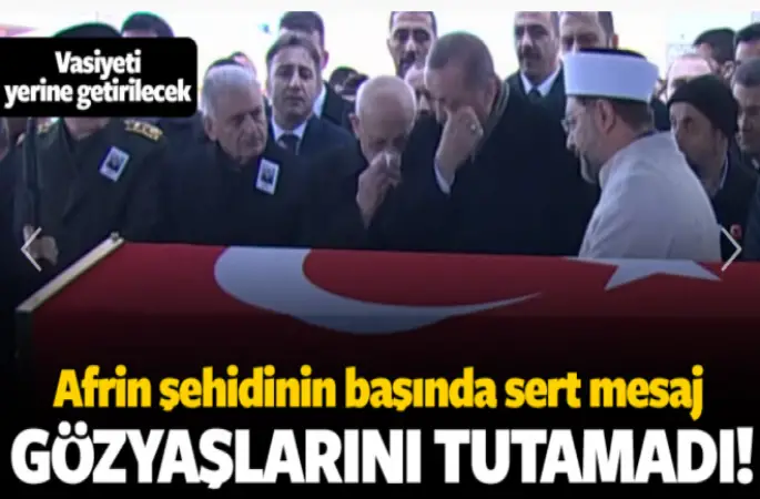 Afrin şehidi uğurlandı!