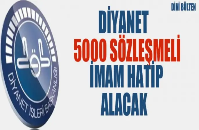 Diyanet 5 Bin İmam Alımı Yapacak