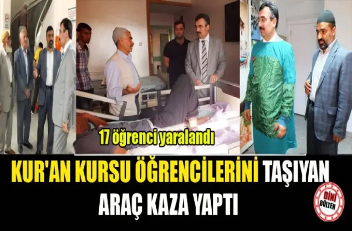 Batman'da Kur'an Kursu Öğrencilerini Taşıyan Araç Kaza Yaptı