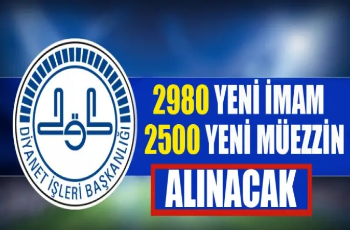 Diyanet'te 5480 Personel alınacak