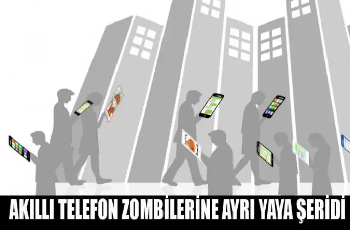 Akıllı telefon zombilerine ayrı yaya şeridi