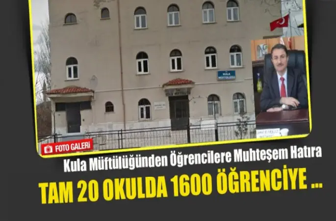 Kula Müftülüğünden Öğrencilere Diyanet çocuk takvimi