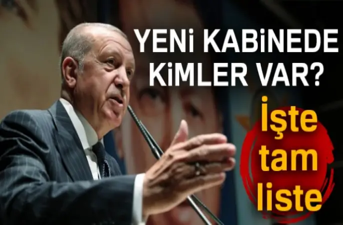 Yeni Kabinedeki İsimler