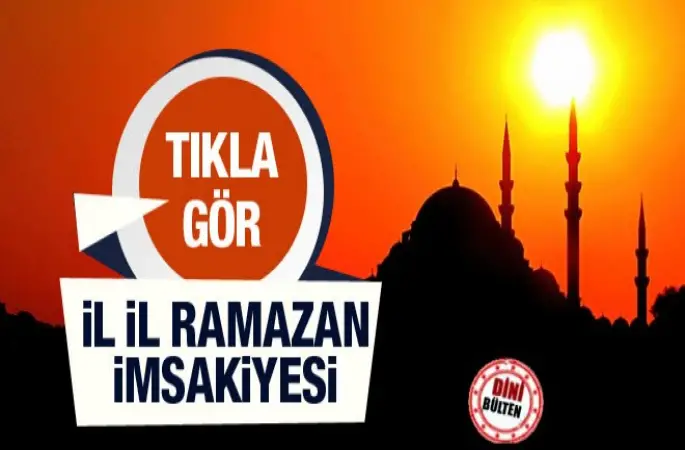 2016 Diyanet İmsakiyesi