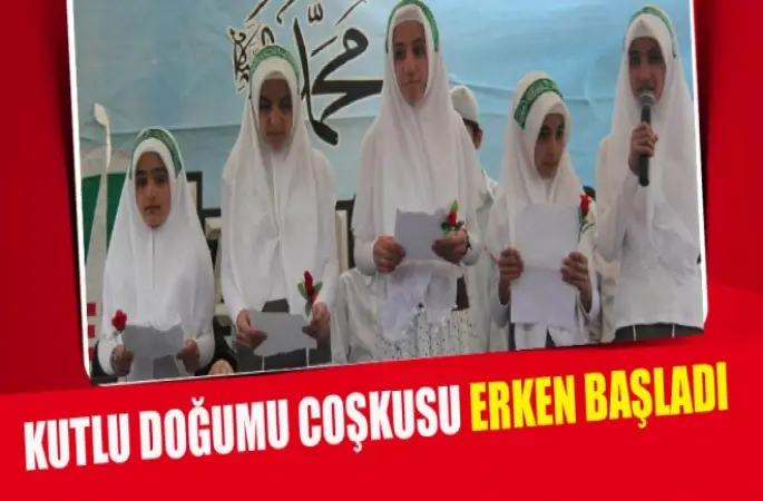 Kutlu Doğumu Coşkusu Erken Başladı