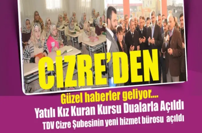 Cizre'de Güzel şeyler oluyor