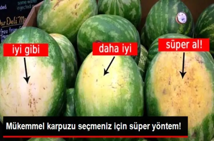 Karpuzu Seçmenin 5 Süper Yöntemi