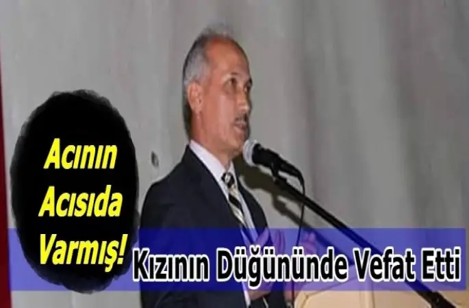 İmam Yılmaz, kızının düğününde öldü