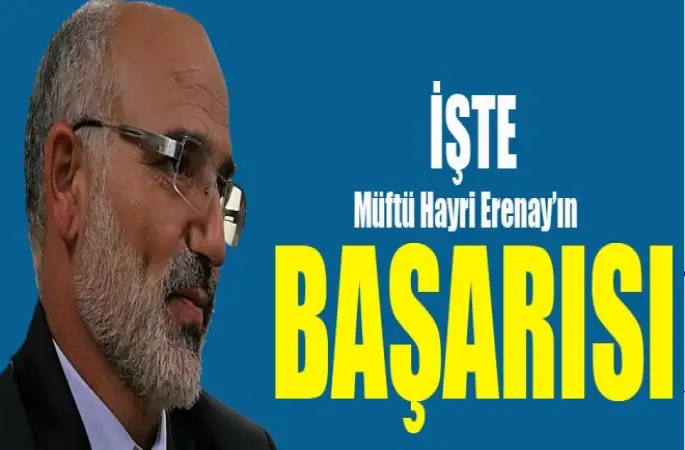 Tarsus Müftüsü Hayri Erenay'ın Başarısı
