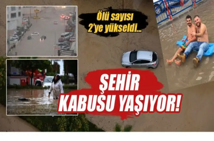 Mersin'de sel,2 can aldı