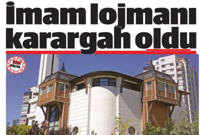 Cami lojmanı karargah oldu!