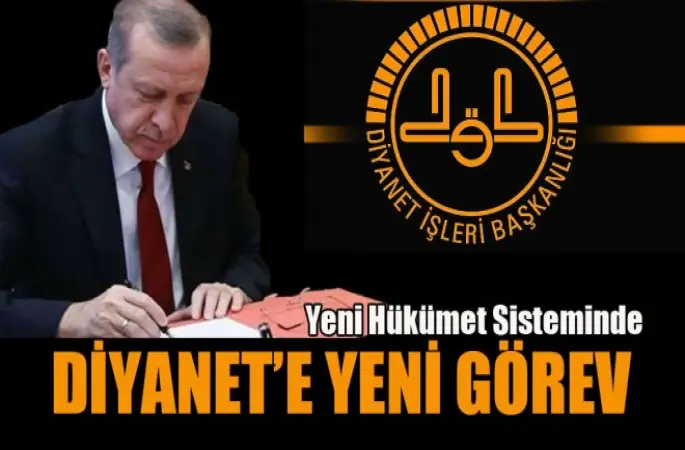 Diyanet’e Yeni Görev