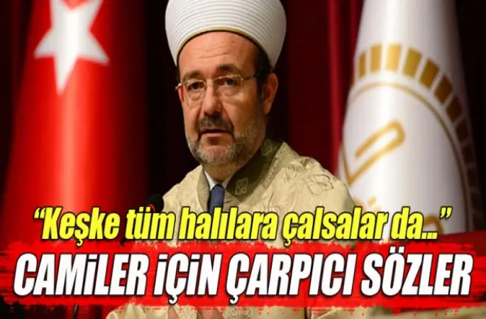 Görmez'den 'Açık Cami' pişmanlık ve önerisi